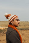 Pampa Striped Pom Beanie